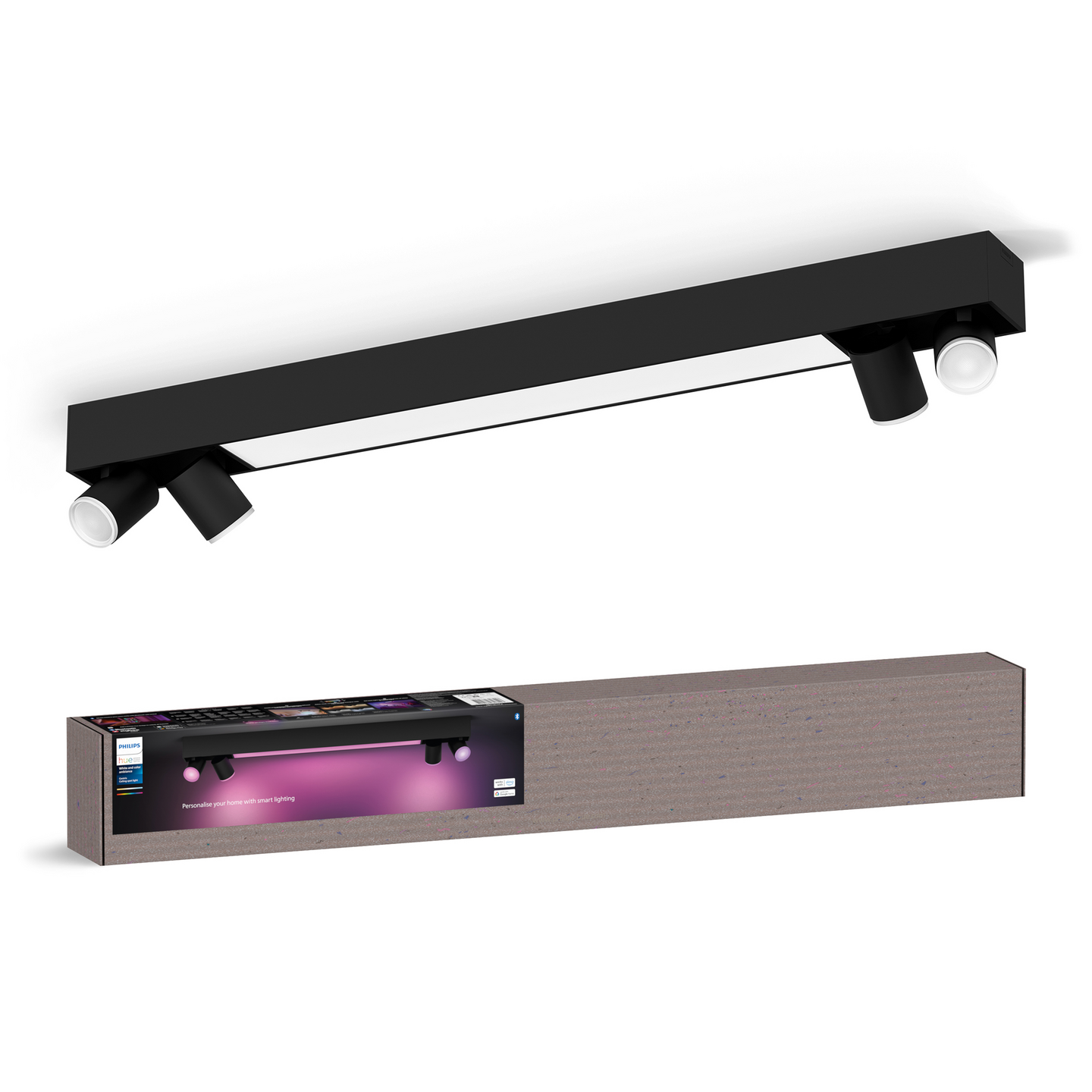 Kohdevalaisin Philips Hue Centris Musta 4x4.2W 3800 LM - 4400 LM 2000-6500K