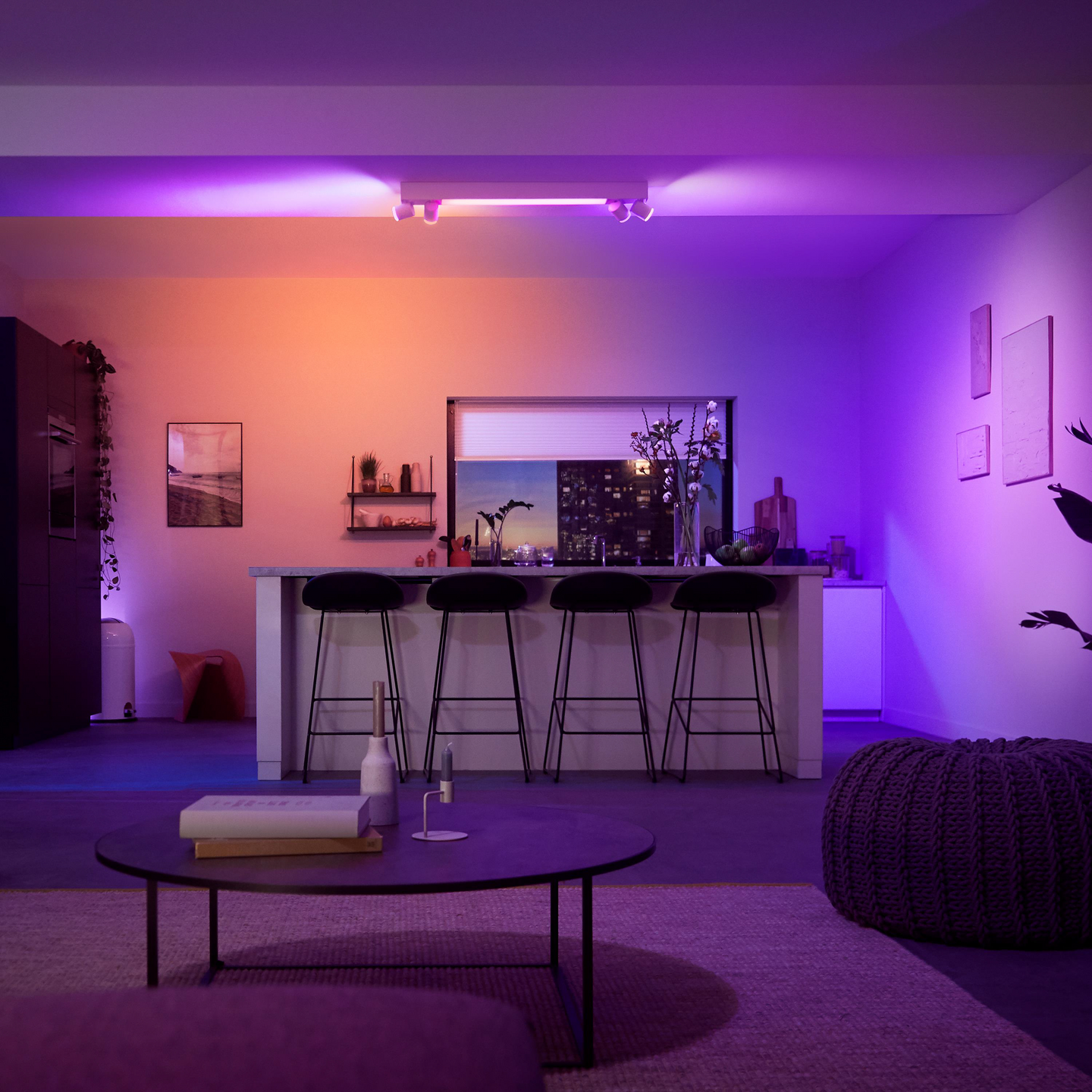 Kohdevalaisin Philips Hue Centris Valkoinen 4x4.2W 3800 LM - 4400 LM 2000-6500K