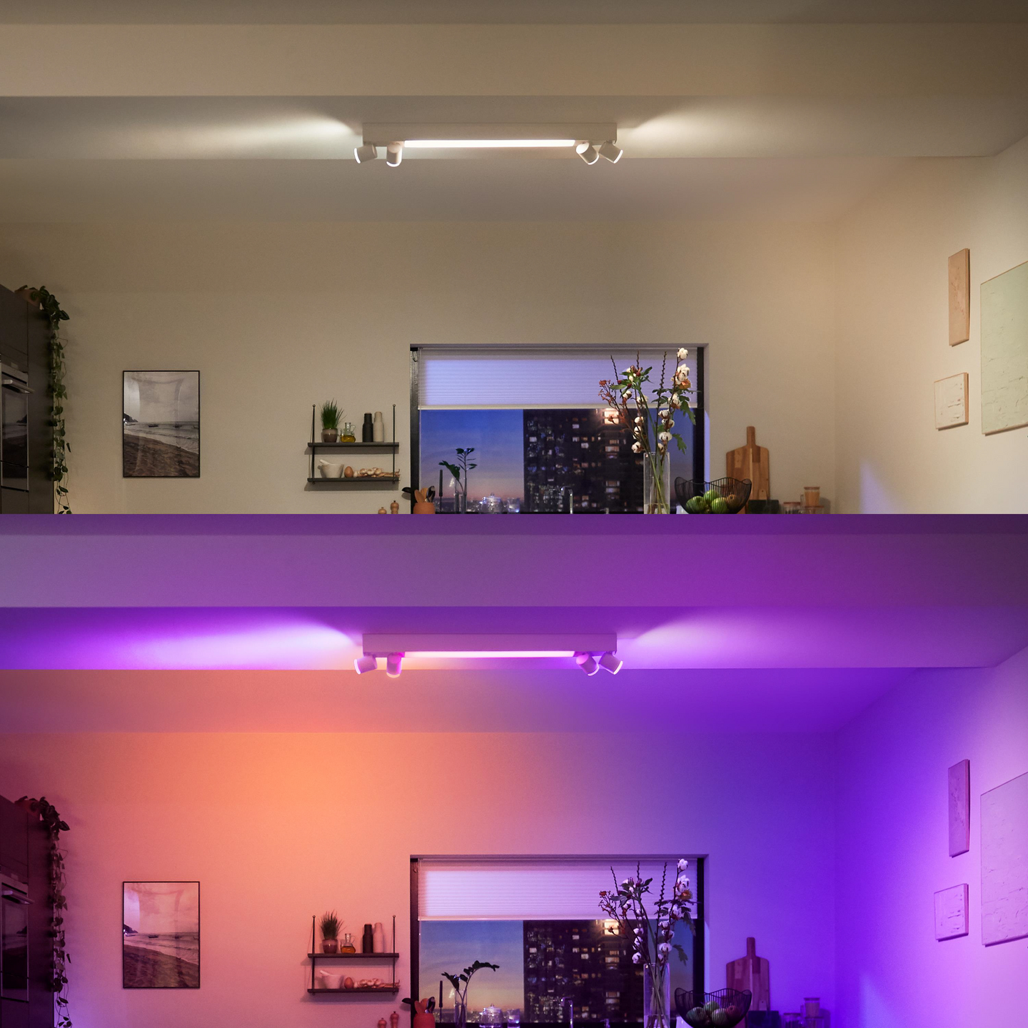 Kohdevalaisin Philips Hue Centris Valkoinen 4x4.2W 3800 LM - 4400 LM 2000-6500K