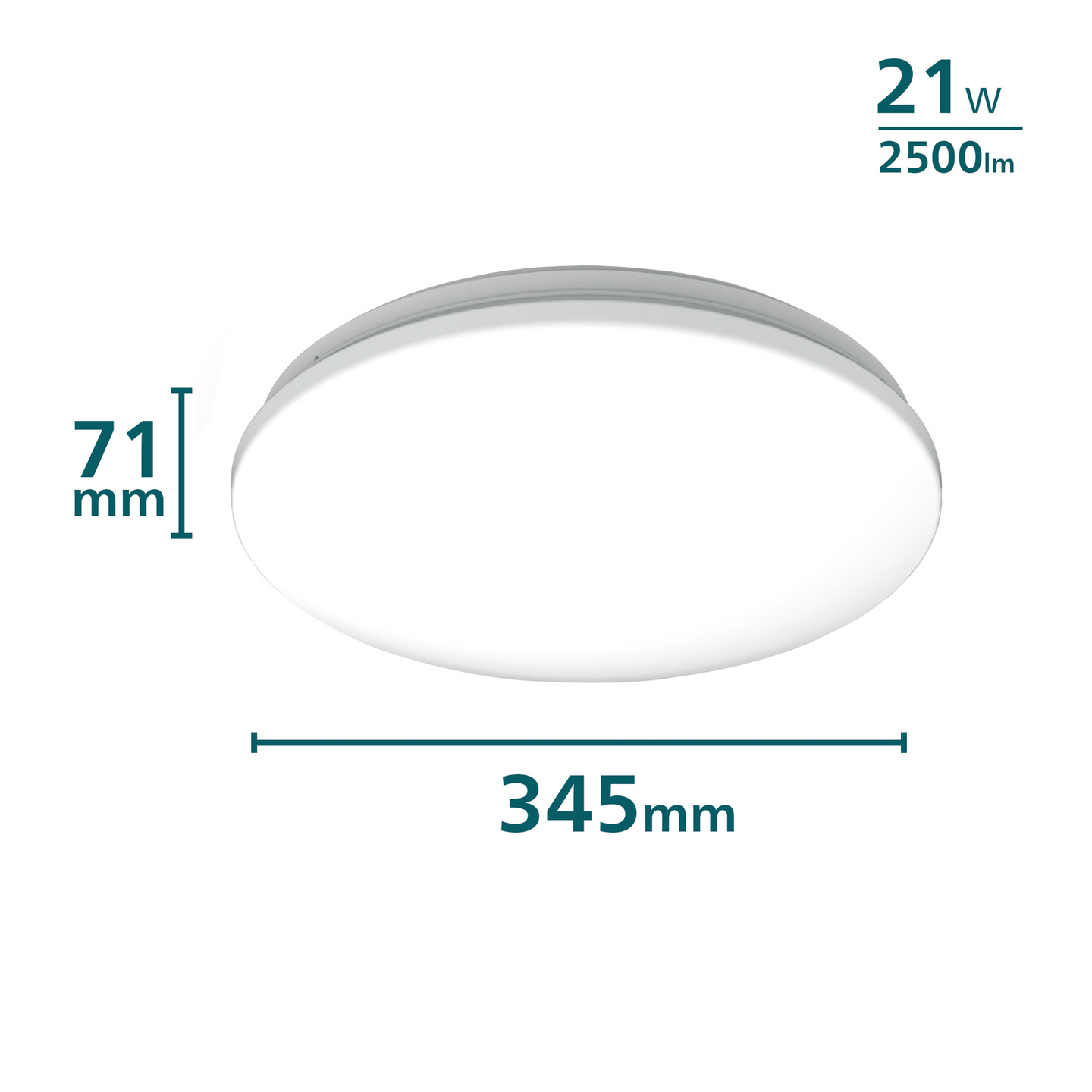 Kattovalaisin Philips Acuna CL253 RD 21W W HV Sensor G2 2500 LM - 2700K