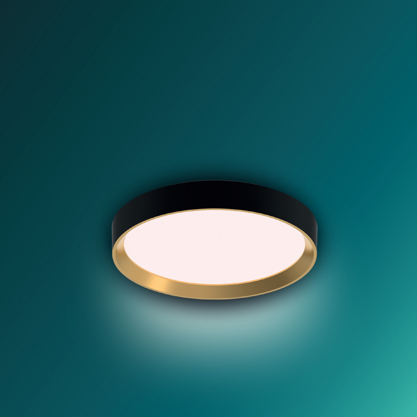 Kattovalaisin Philips Hanno Scene Switch 2700lm 2700K 24W musta/kulta