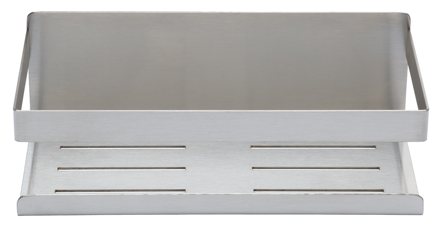 Suihkuhylly Cello Geo 23cm ruostumaton teräs harjattu