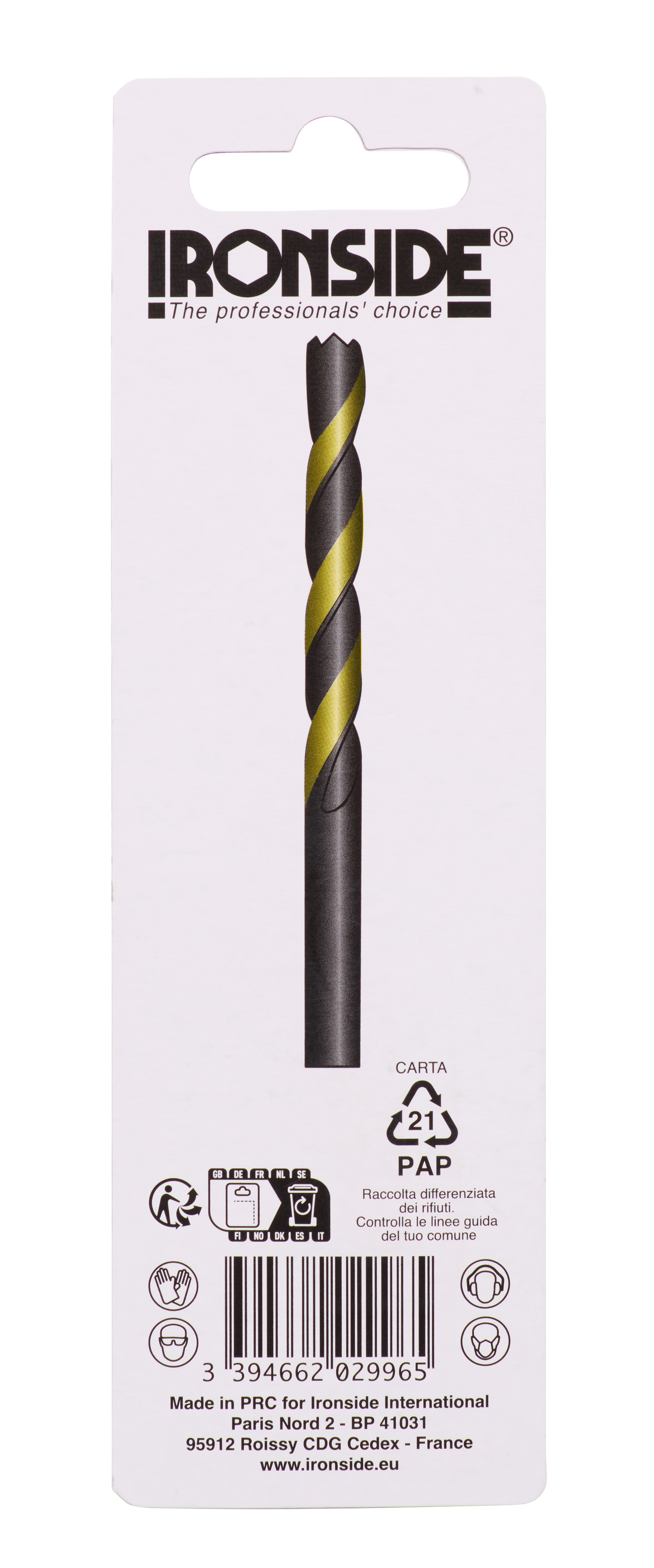 Metalliporanterä Ironside HSS-Co 5% 3,3x65mm (36mm)