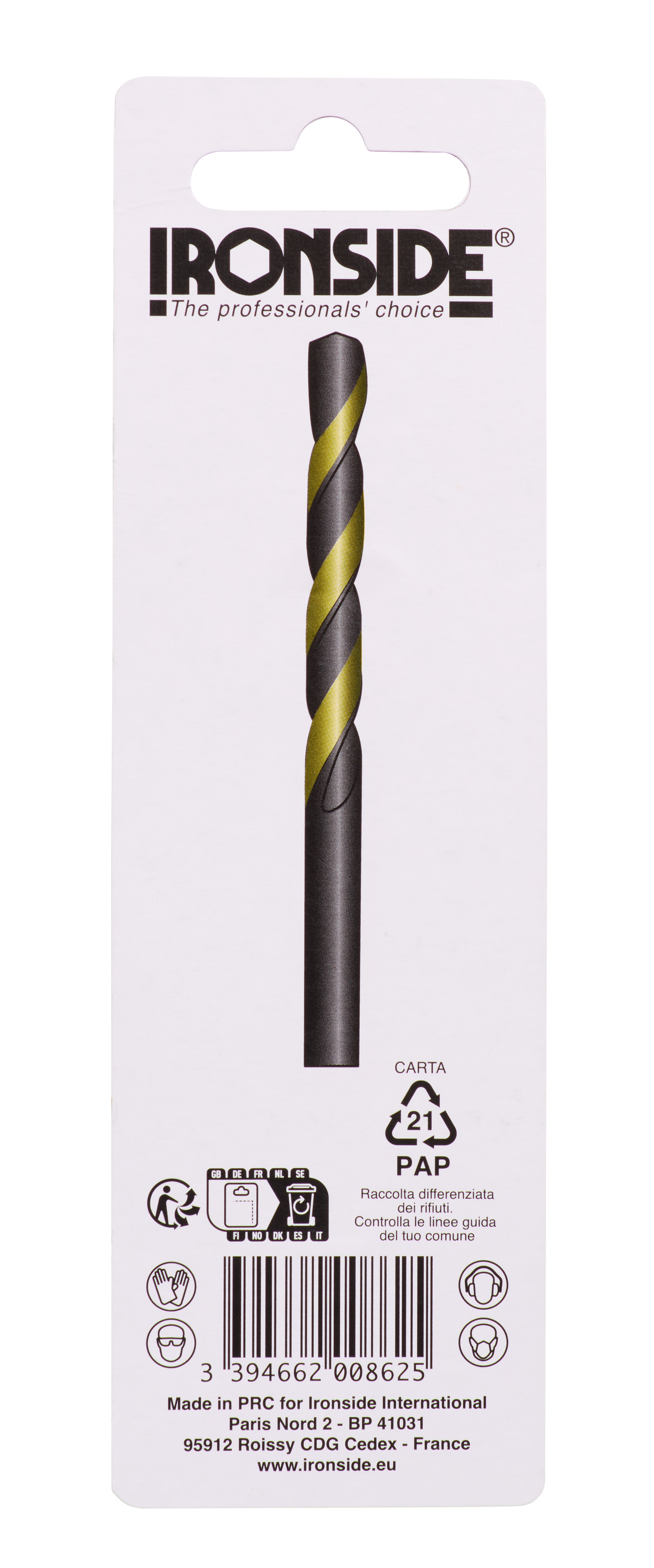 Metalliporanterä Ironside HSS-Co 5% 2,5x57mm (30mm)