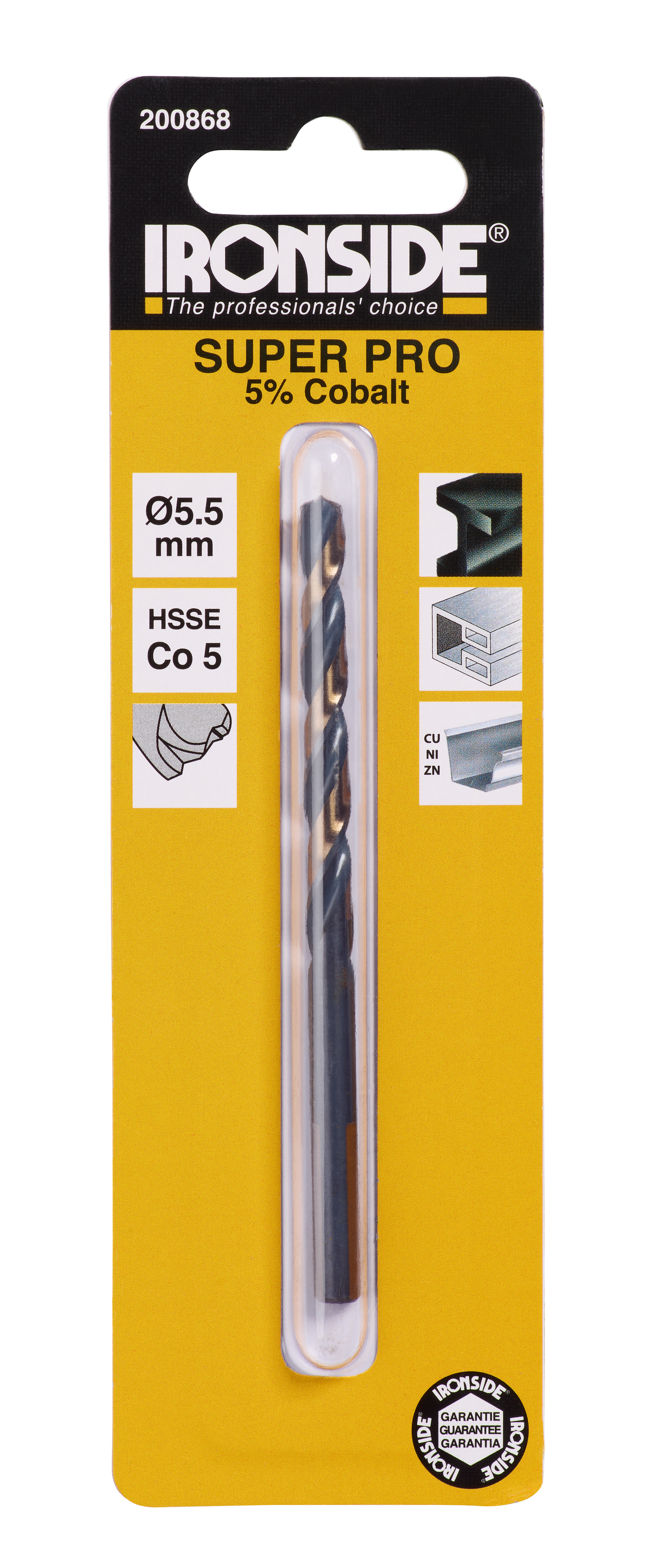 Metalliporanterä Ironside HSS-Co 5% 5,5x93mm (57mm)