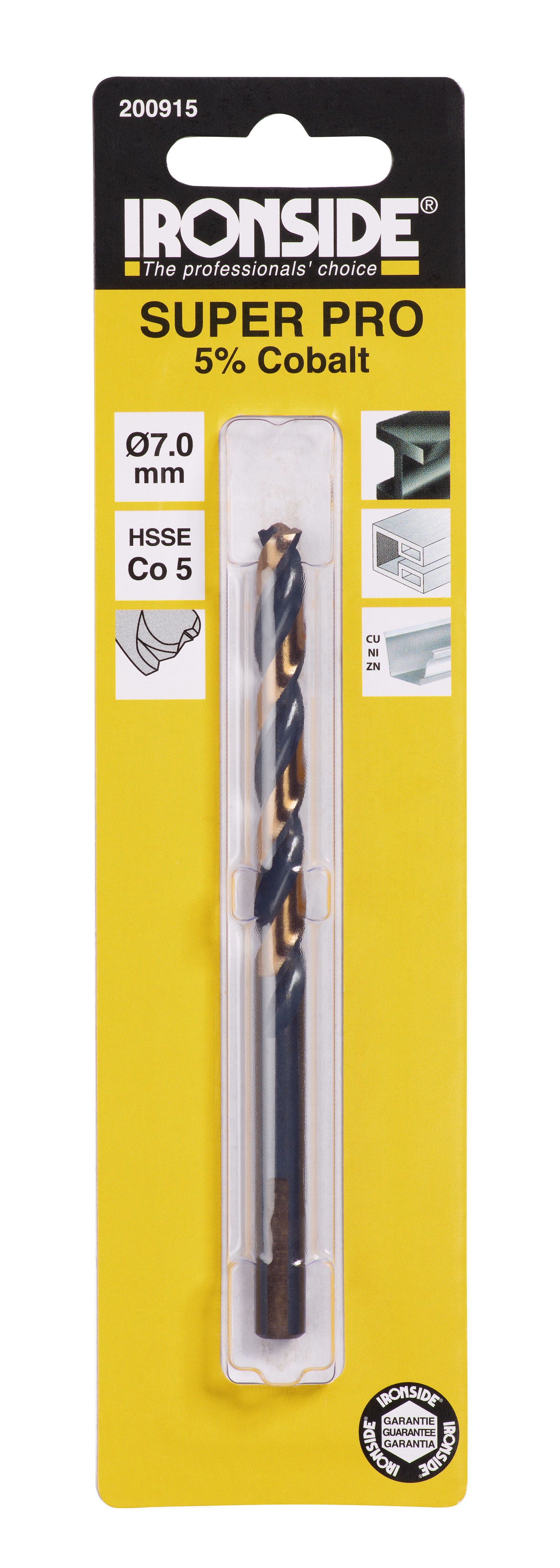 Metalliporanterä Ironside HSS-Co 5% 7x109mm (69mm)