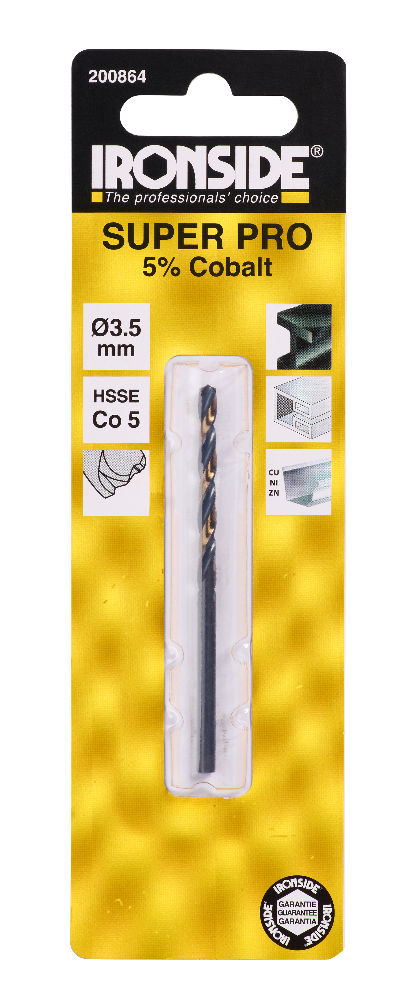 Metalliporanterä Ironside HSS-Co 5% 3,5x70mm (39mm)