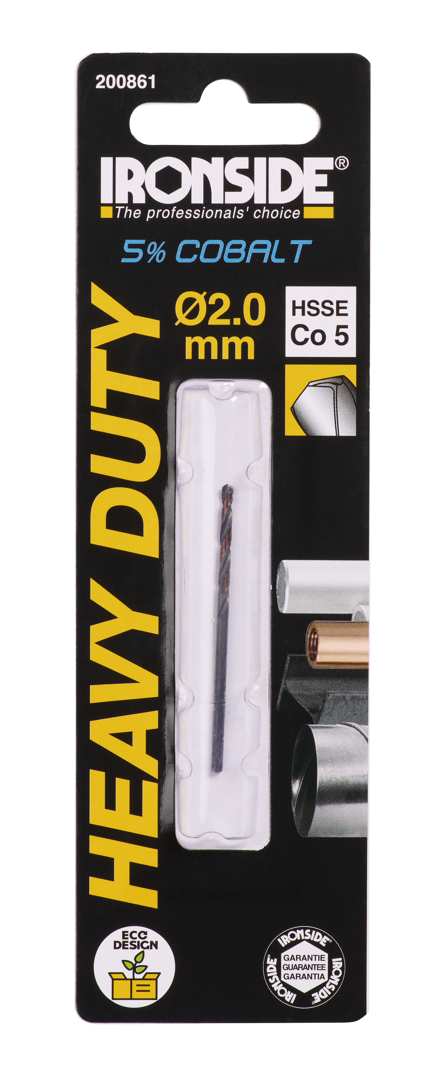 Metalliporanterä Ironside HSS-Co 5% 2x49mm (24mm)