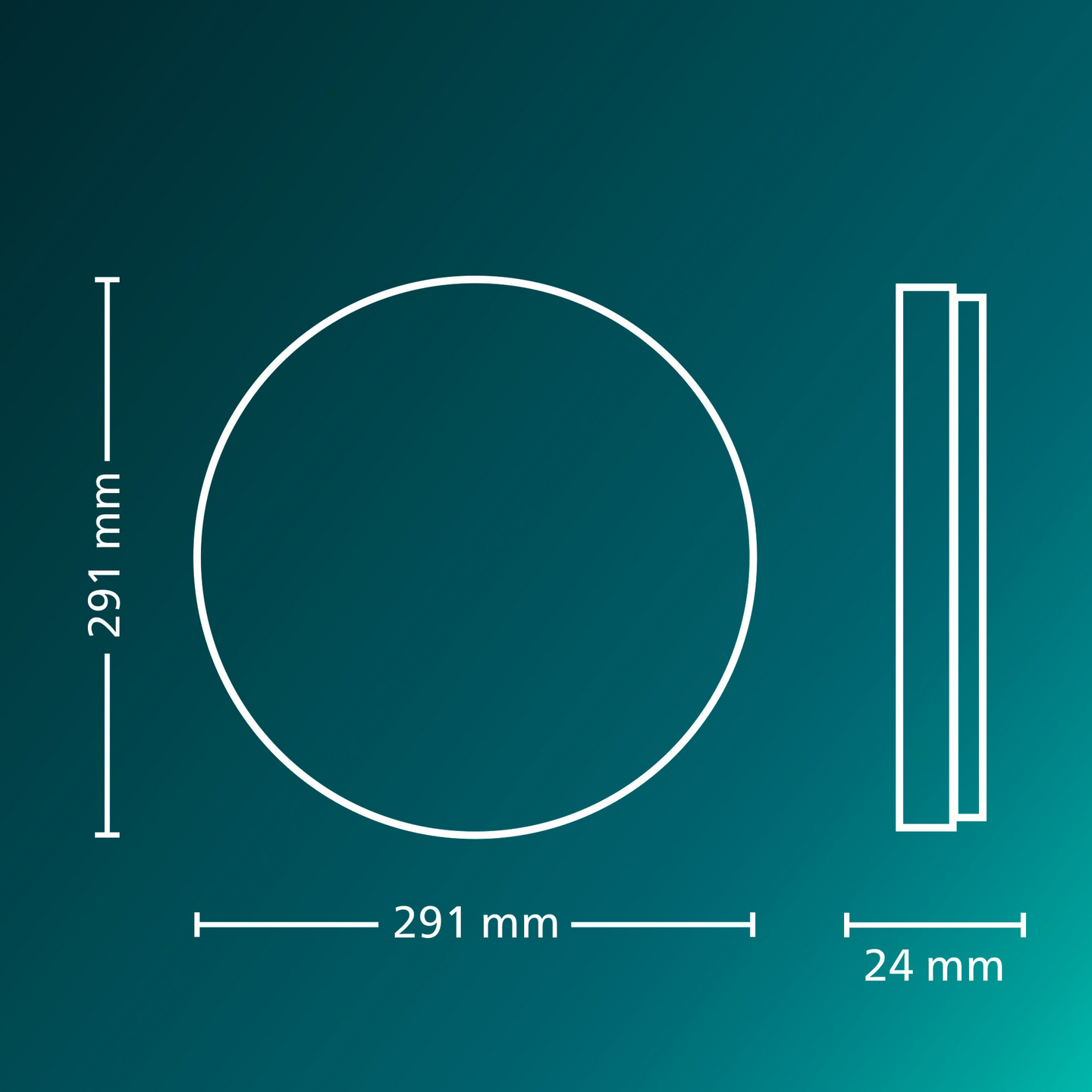 Kattovalaisin Philips Valen 16W 22-27-40-65K 2000lm