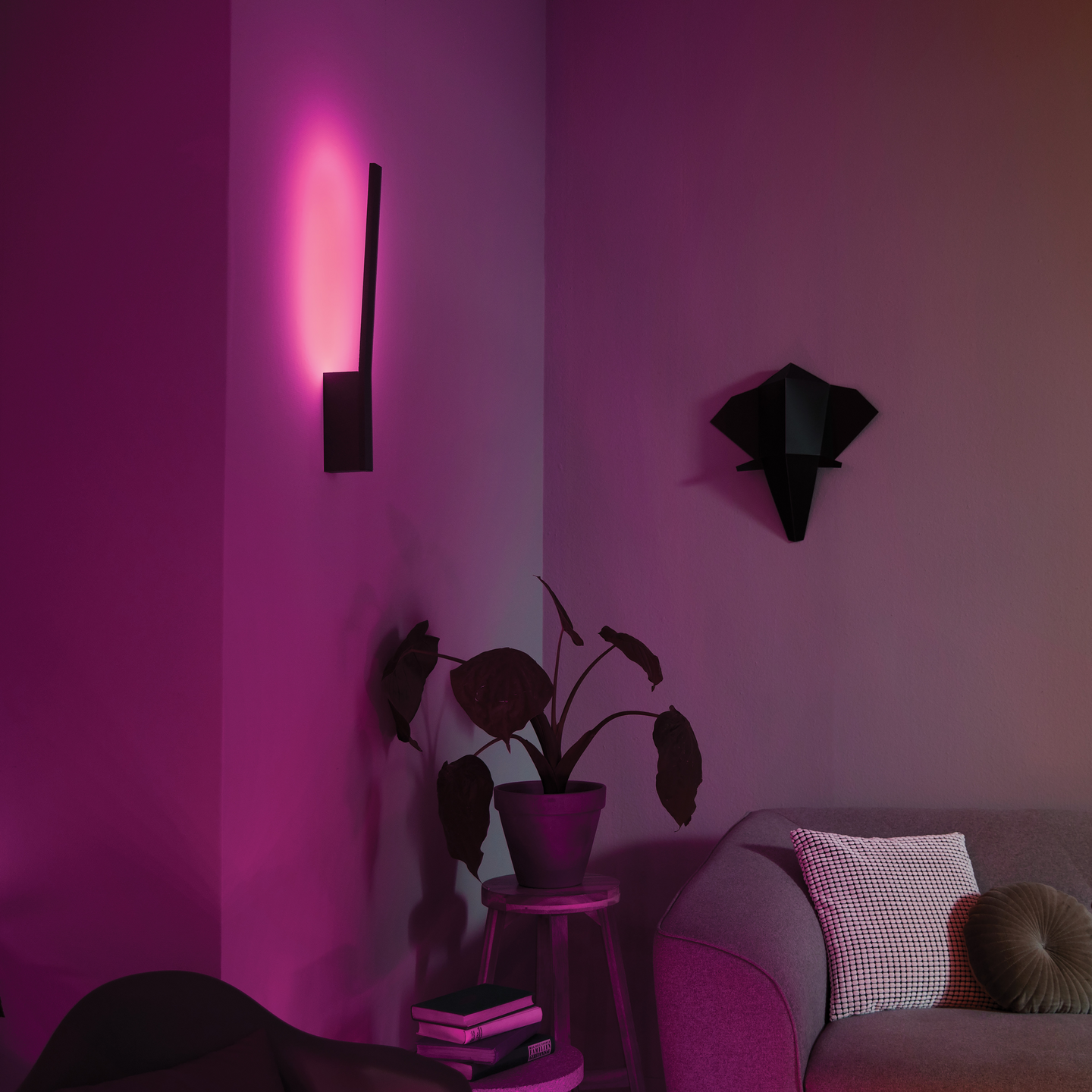 Seinävalaisin Philips Hue Liane musta 12W 24V