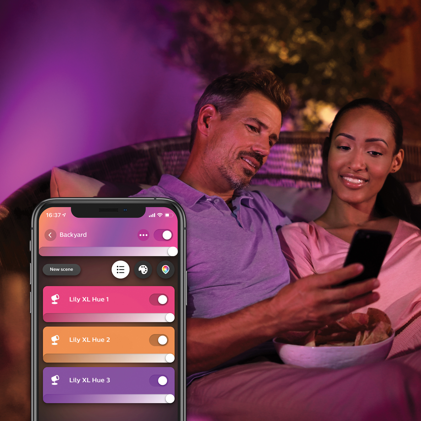 Ulkospottivalaisin Philips Hue Lily XL 1050lm