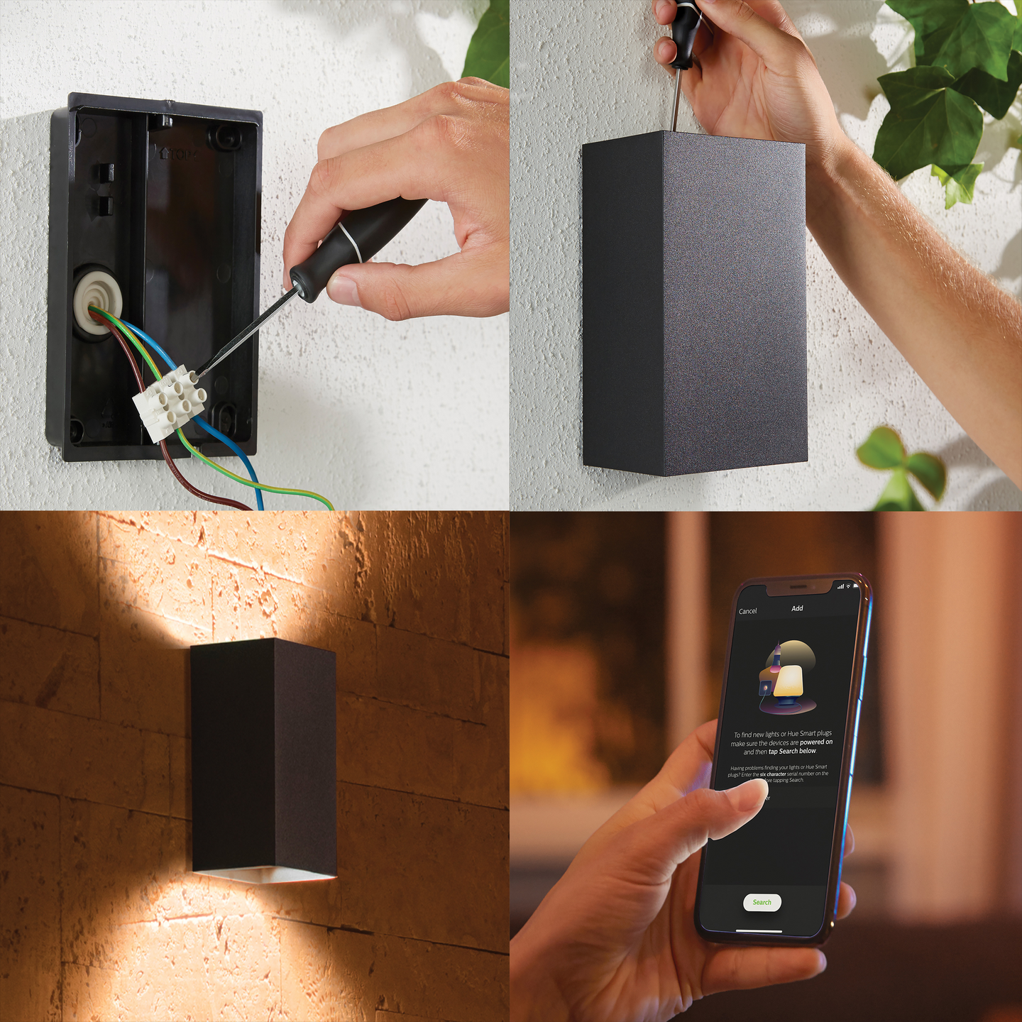 Ulkoseinävalaisin Philips Hue Resonate 1200lm musta