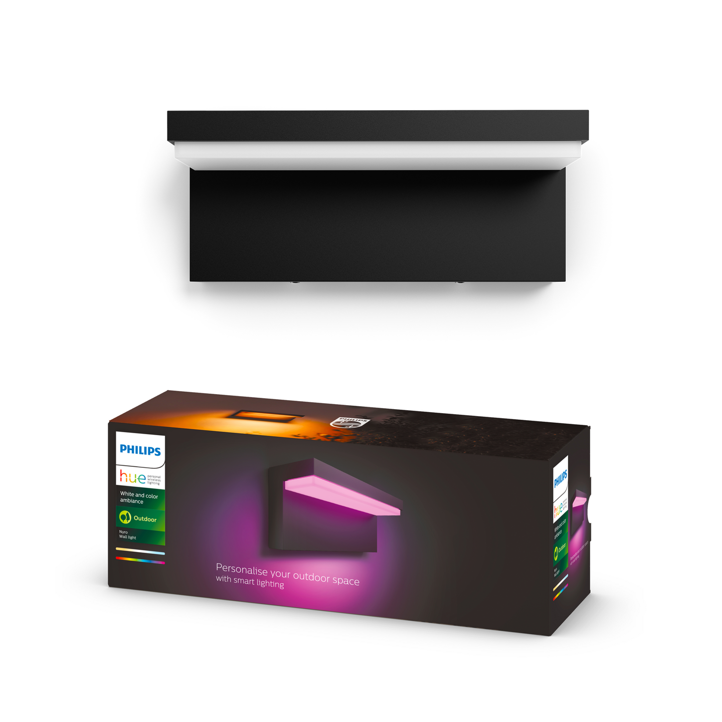 Ulkoseinävalaisin Philips Hue Nyro 1000lm musta