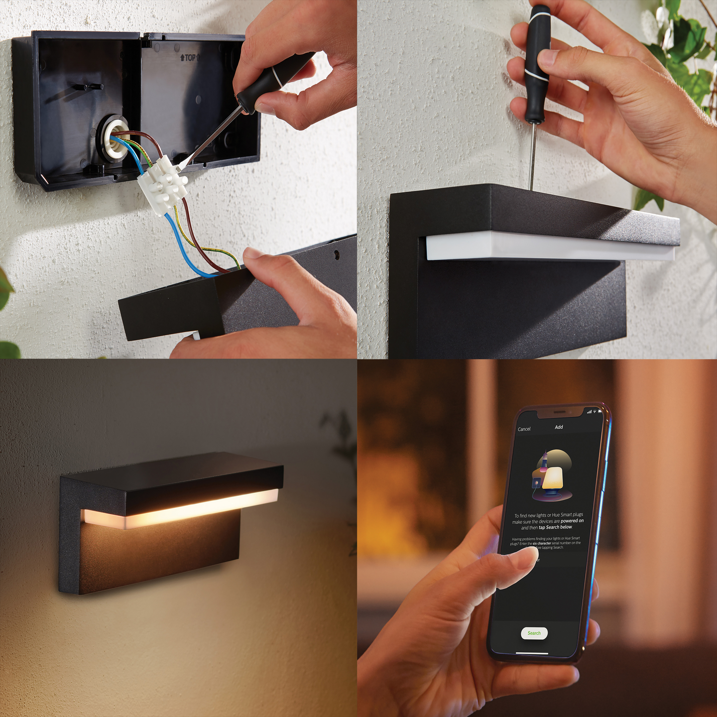 Ulkoseinävalaisin Philips Hue Nyro 1000lm musta