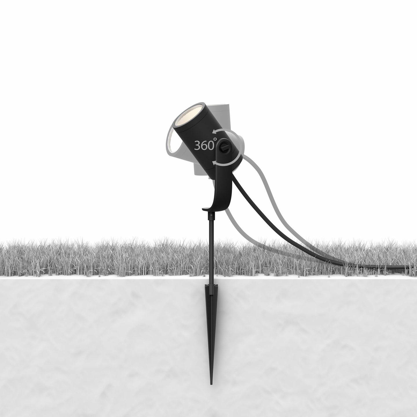 Ulkospottivalaisin Philips Hue Lily musta peruspakkaus 3 valoa + tarvikkeet