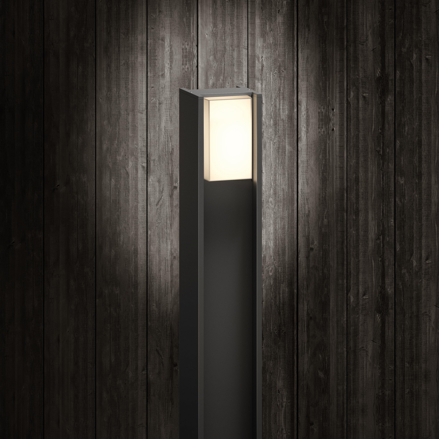 Ulkopylväsvalaisin Philips Hue Turaco musta 9W