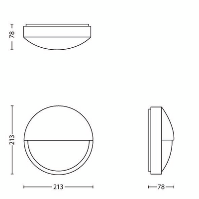 Seinävalaisin Capricorn Philips 1x6W antrasiitti