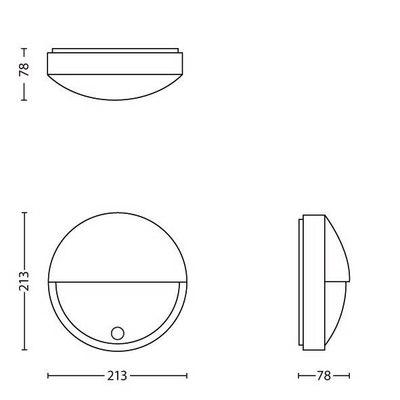Seinävalaisin Capricorn Philips 1x6W antrasiitti