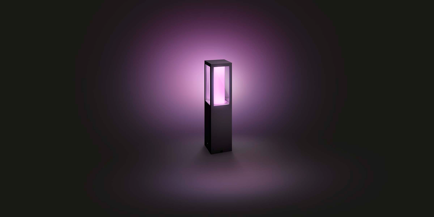 Ulkopylväsvalaisin Philips Hue Impress pieni musta