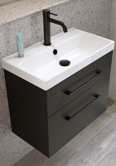 TVÄTTSTÄLLSSKÅP FIX TREND SVART TRÄ M TVÄTTSTÄLL 550