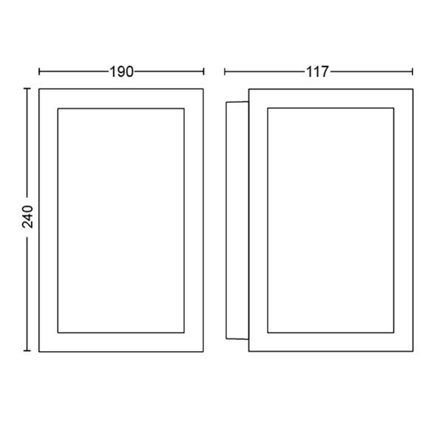 Ulkoseinävalaisin Philips Hue Impress suuri musta