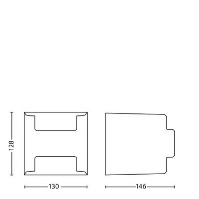 Seinävalaisin Philips Grass 2x4,5W antrasiitti