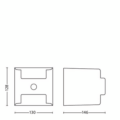 Seinävalaisin Philips Grass Ir 2x4,5W antrasiitti