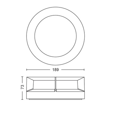 Seinävalaisin Philips Actea 1x12W 176v musta