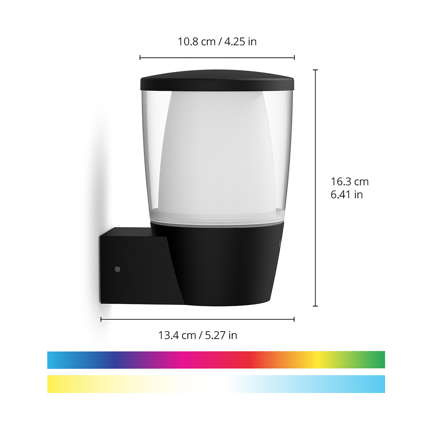 Ulkoseinävalaisin WiZ Elpas 650lm 8,5W 2700-5000K RGB