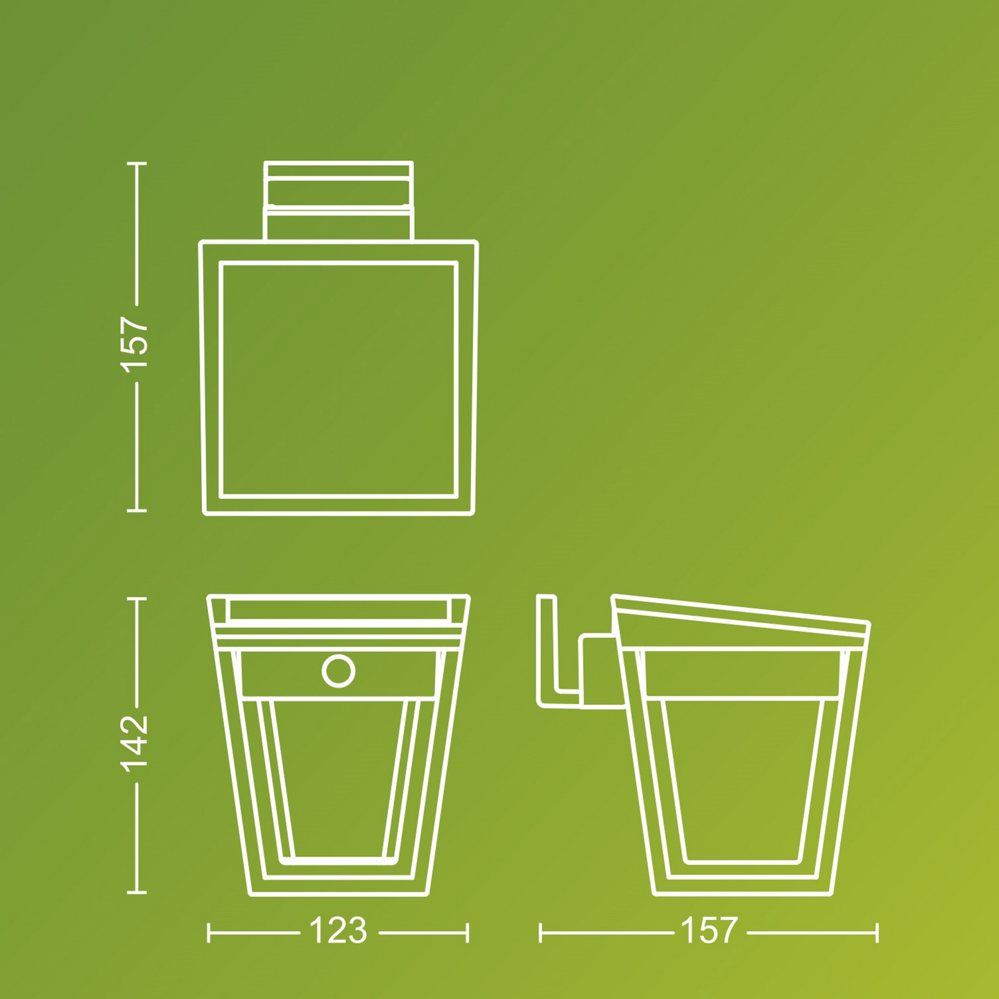 Aurinkokennovalaisin Philips Blaise UE 1,5W 3000K 250lm antrasiitti