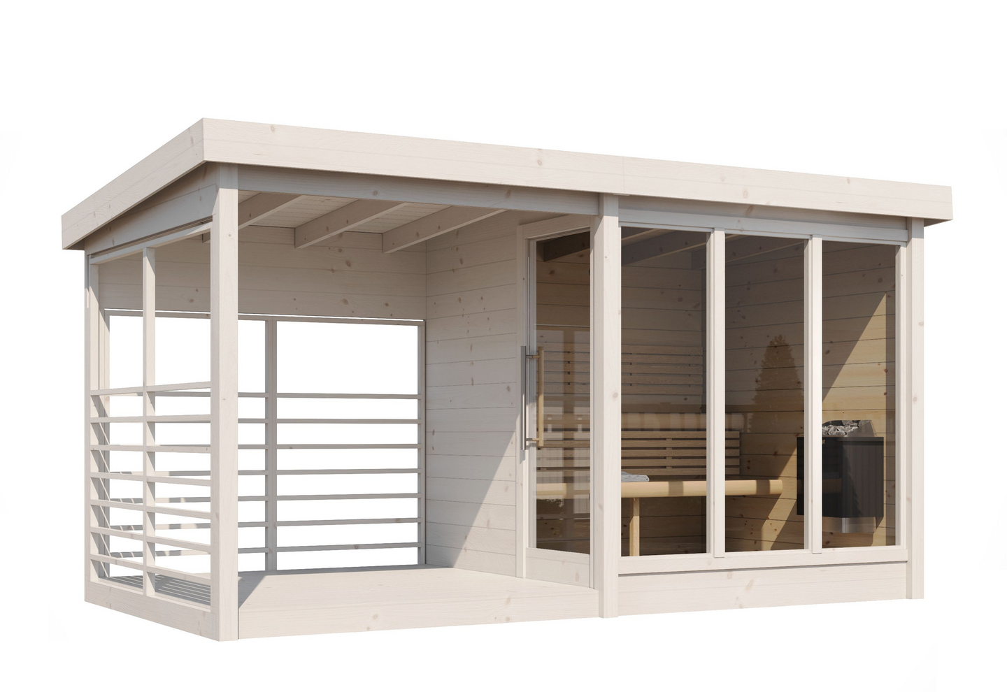 Pihasauna Anita-t 9,0m2 katoksella