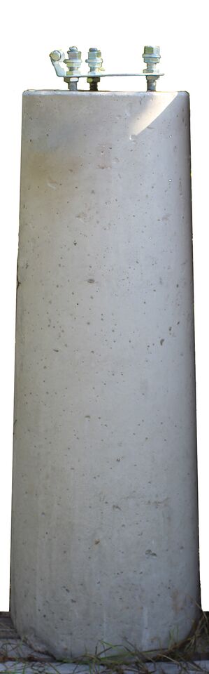 Lipputangon upotettava valmisbetoni Nordic lipputangolle 6-12 m sopiva