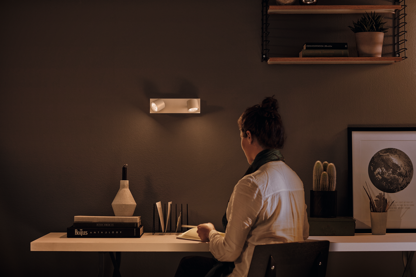 Spottivalaisin Philips Warmglow Star 2-osainen 1000lm valkoinen