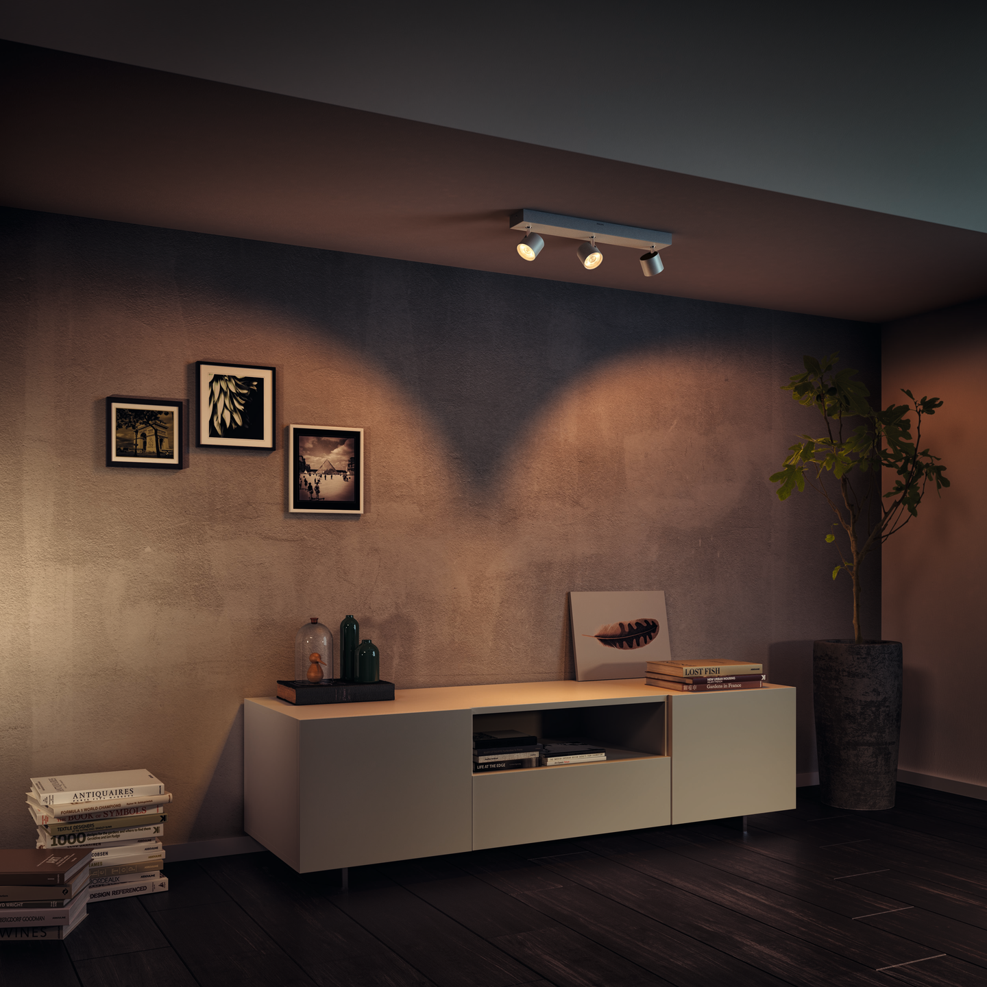 Spottivalaisin Philips Warmglow Star 3-osainen 1500lm valkoinen