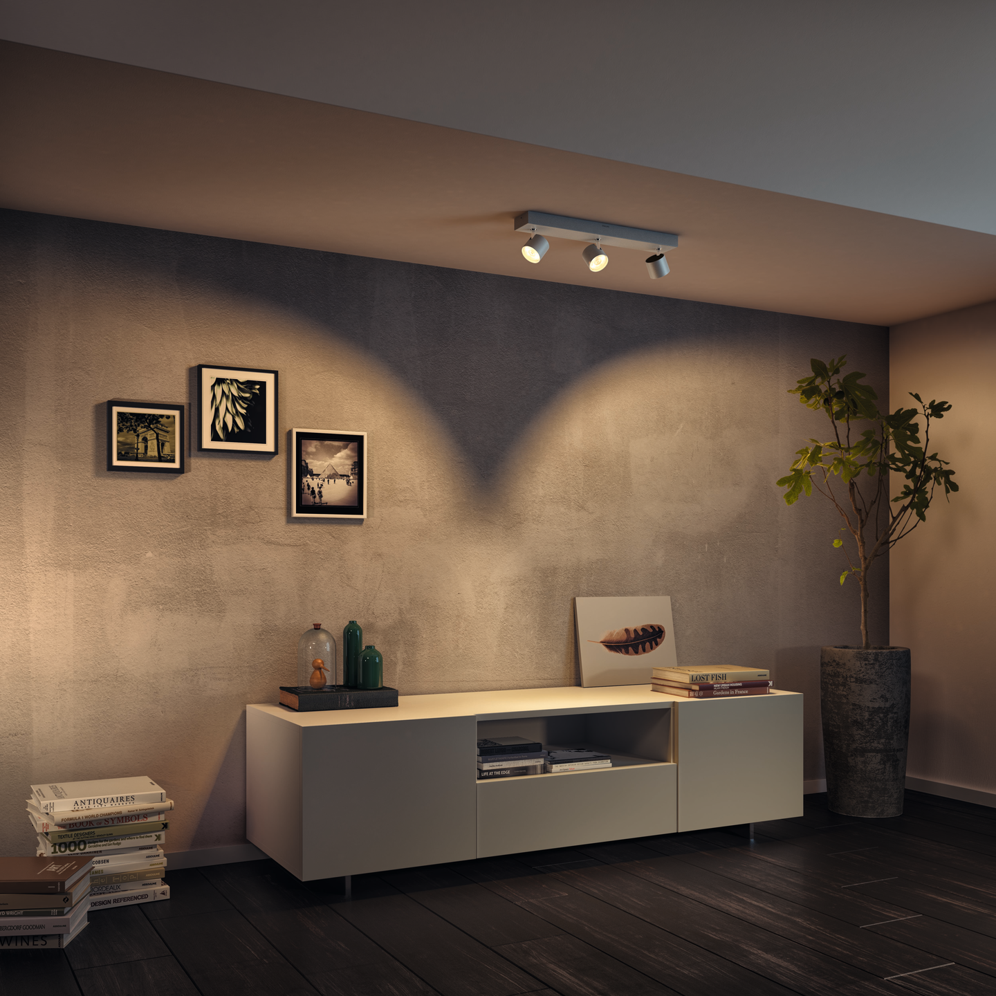 Spottivalaisin Philips Warmglow Star 3-osainen 1500lm valkoinen