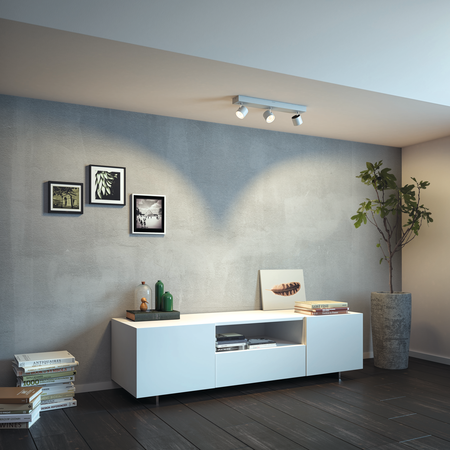 Spottivalaisin Philips Warmglow Star 3-osainen 1500lm valkoinen