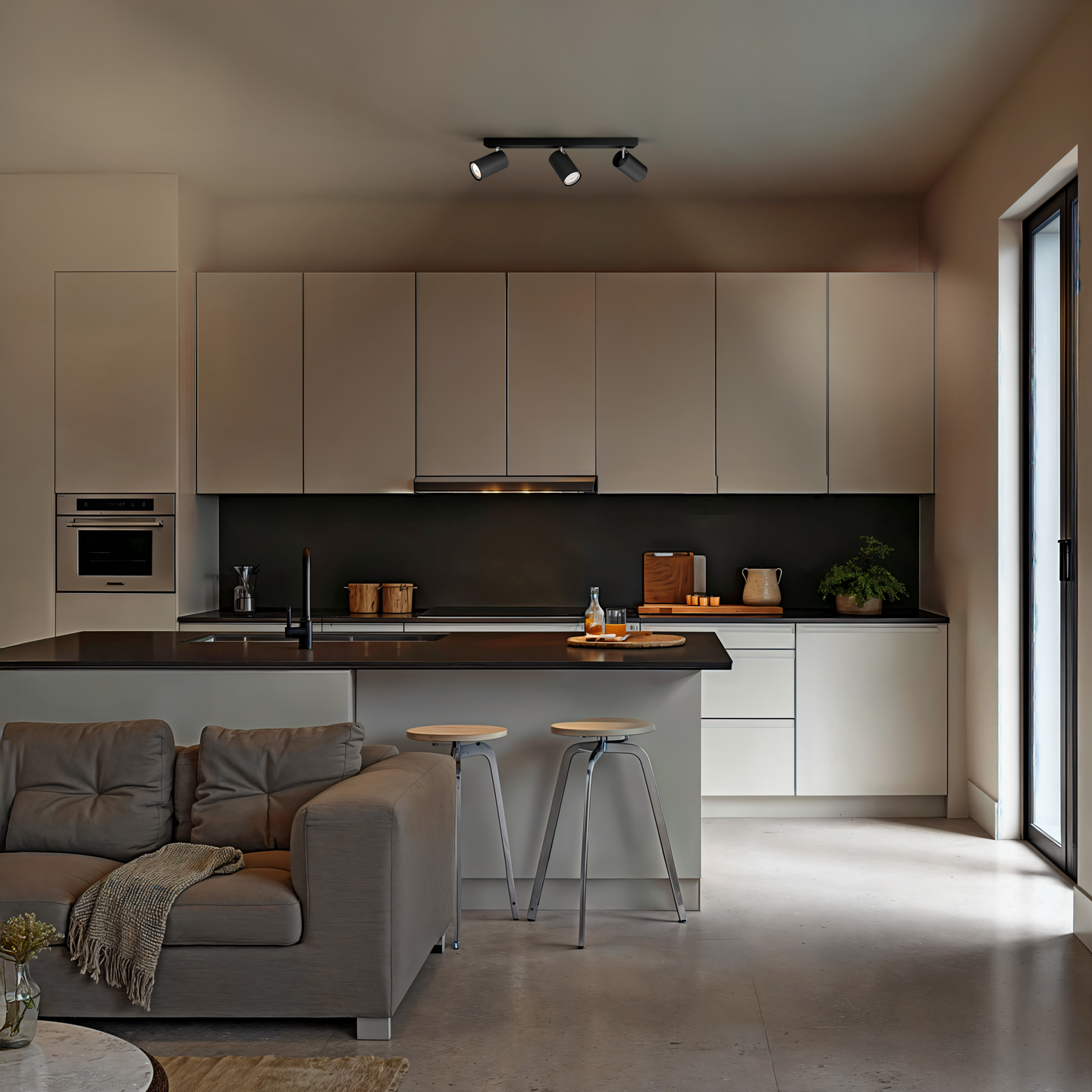 Spottivalaisin Philips myLiving Kosipo 3-osainen musta