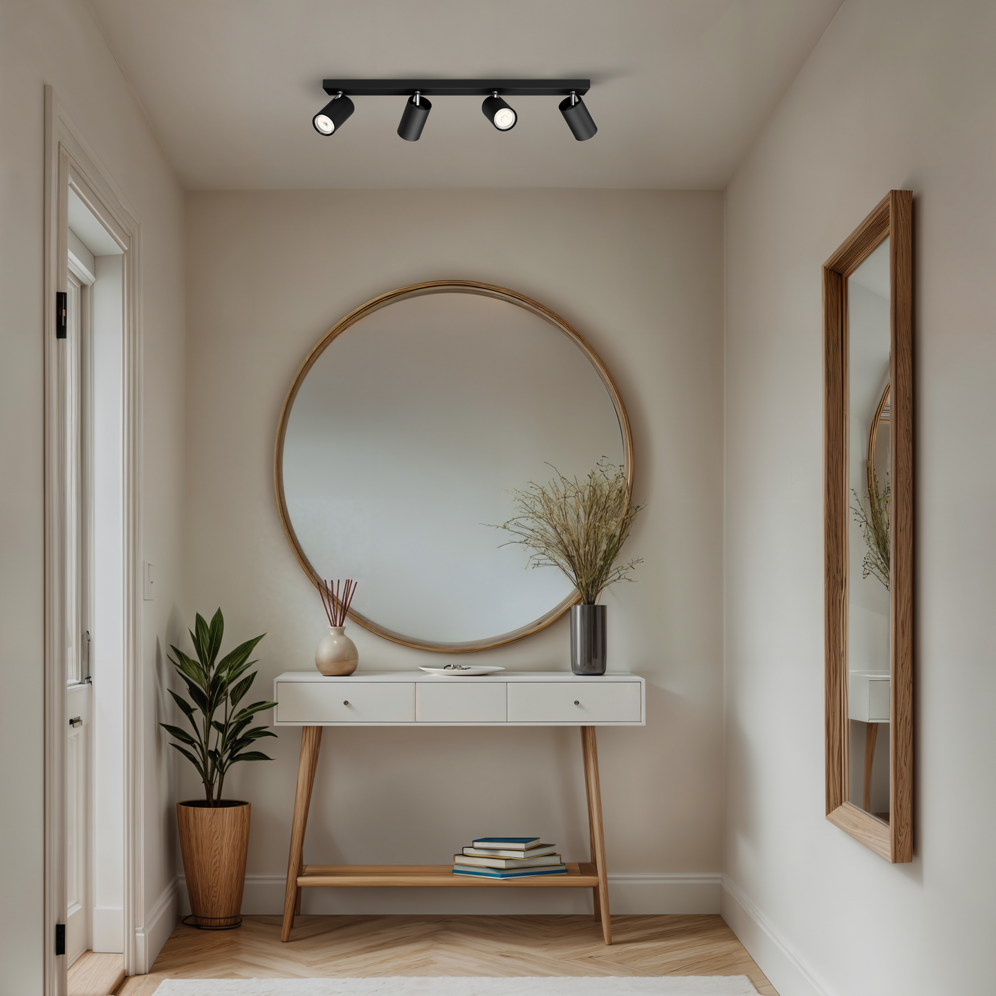 Spottivalaisin Philips myLiving Kosipo 4-osainen musta