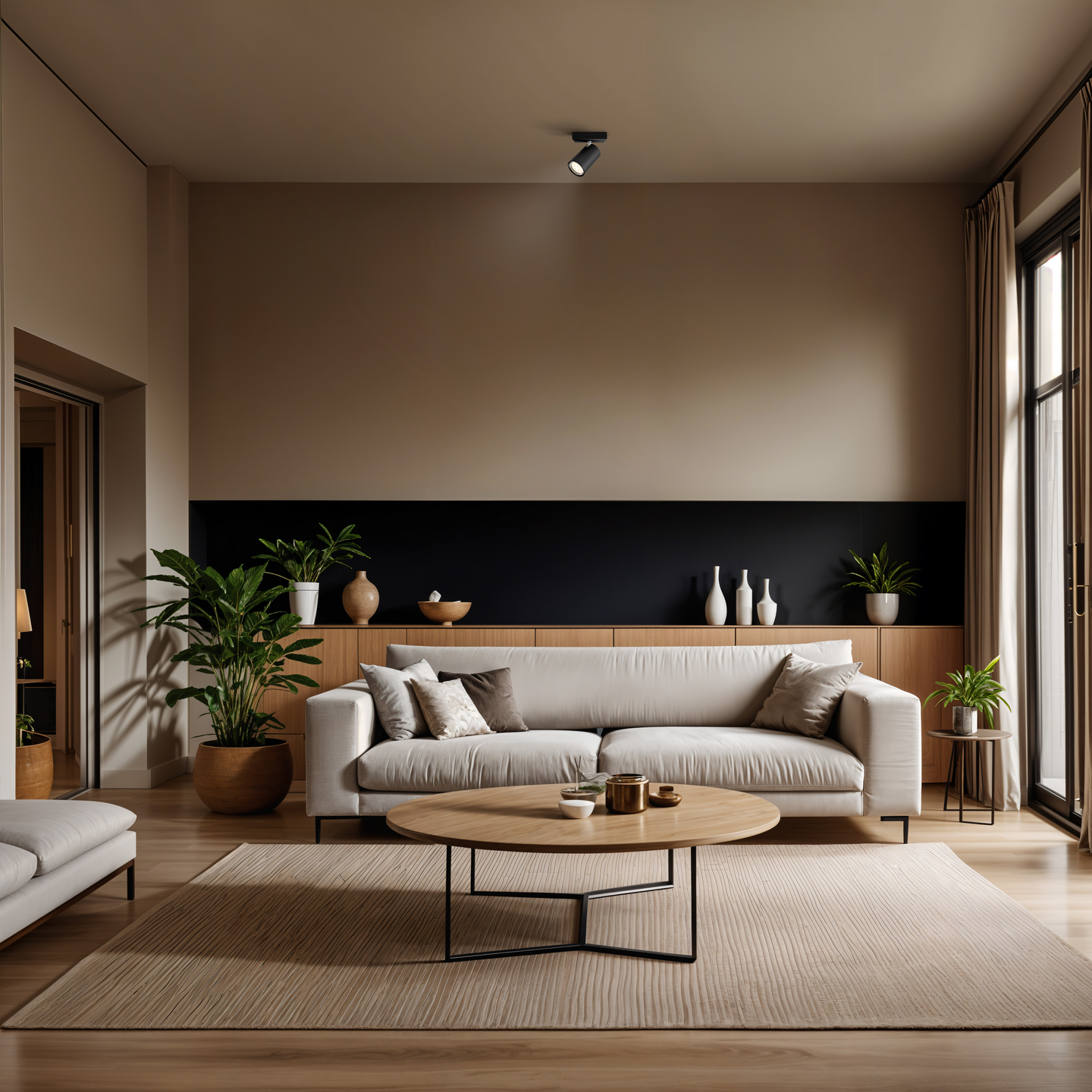 Spottivalaisin Philips myLiving Kosipo 1-osainen musta