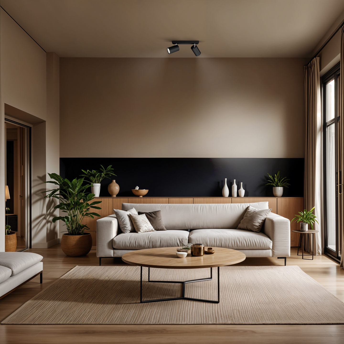 Spottivalaisin Philips Kosipo 2-osainen musta