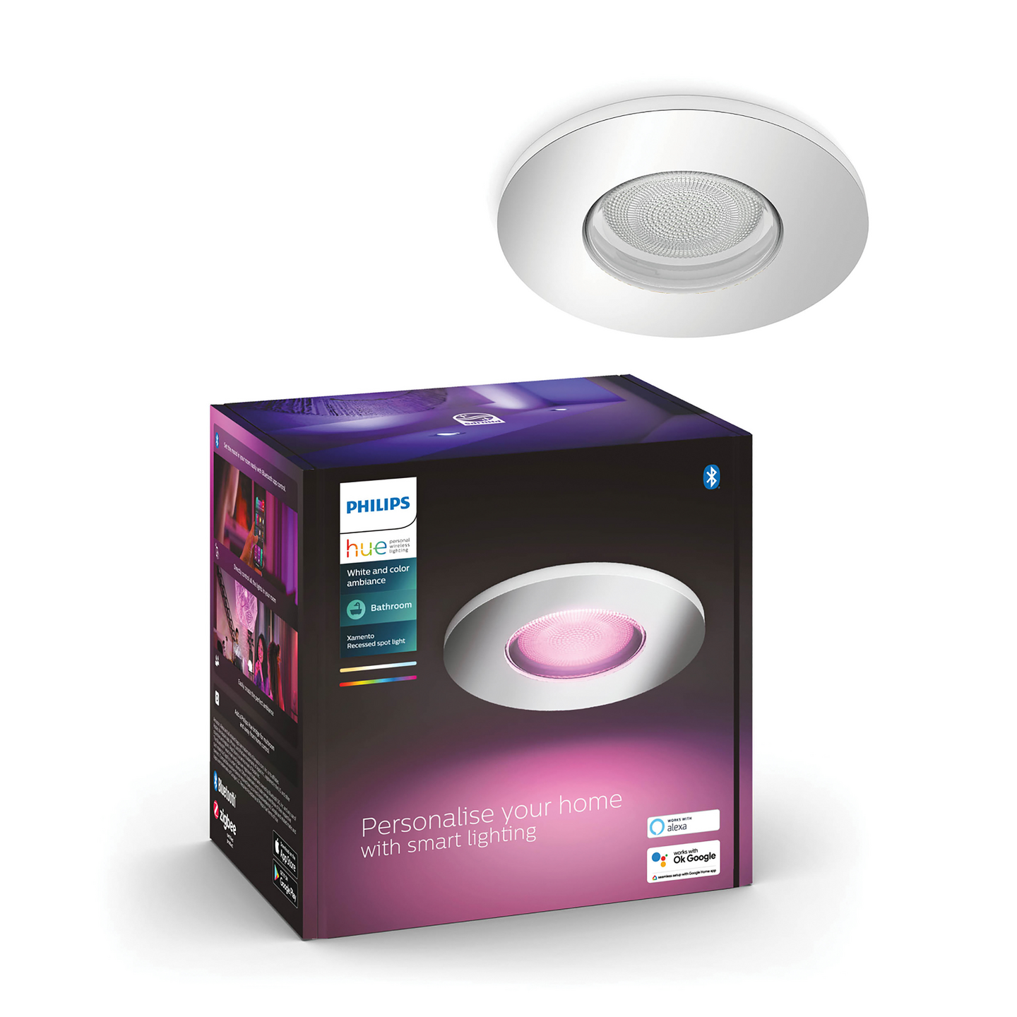 Kohdevalaisin Philips Hue Xamento Kromi 1x4.2W 350 LM - 400 LM 2000-6500K