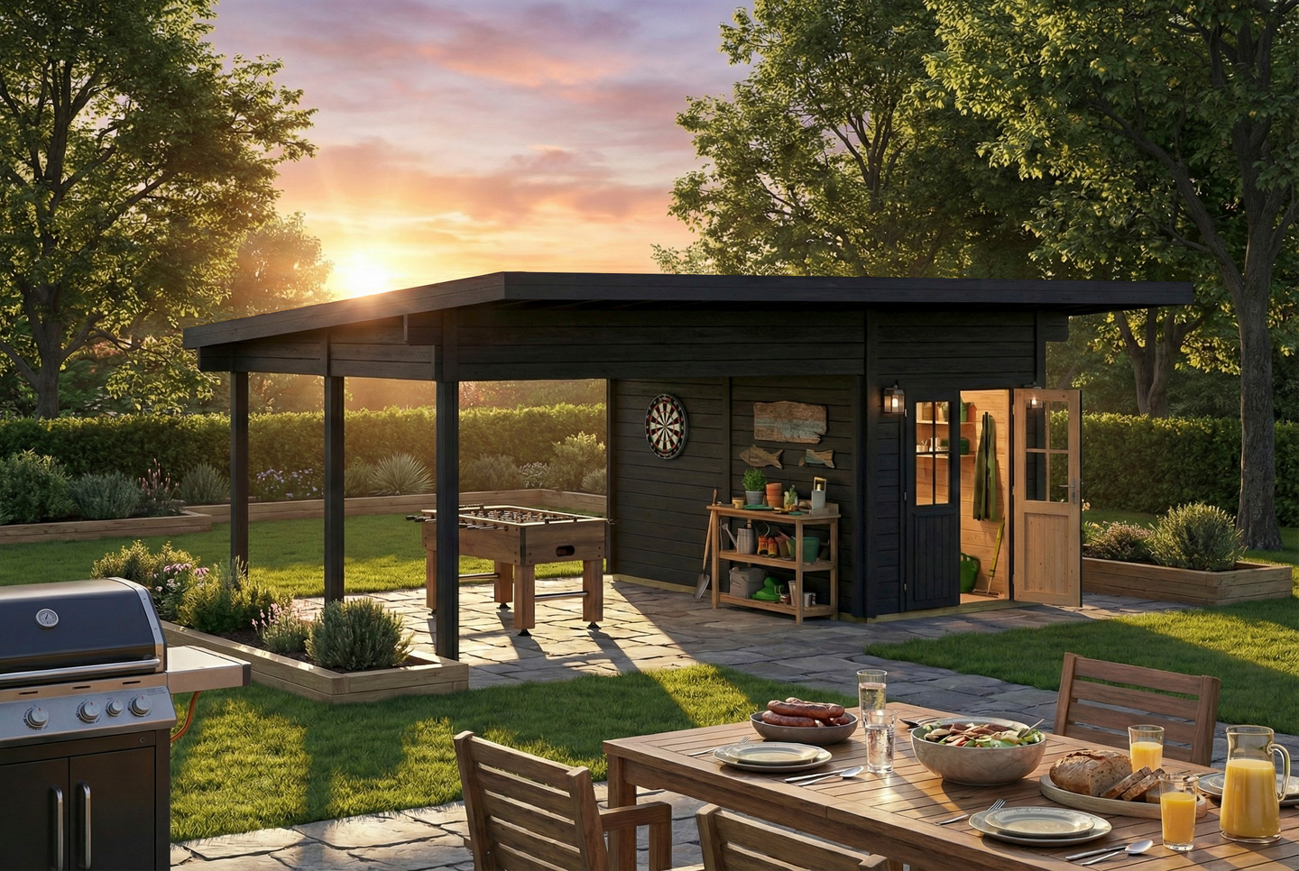 Katos + varasto Kumla 600x400cm