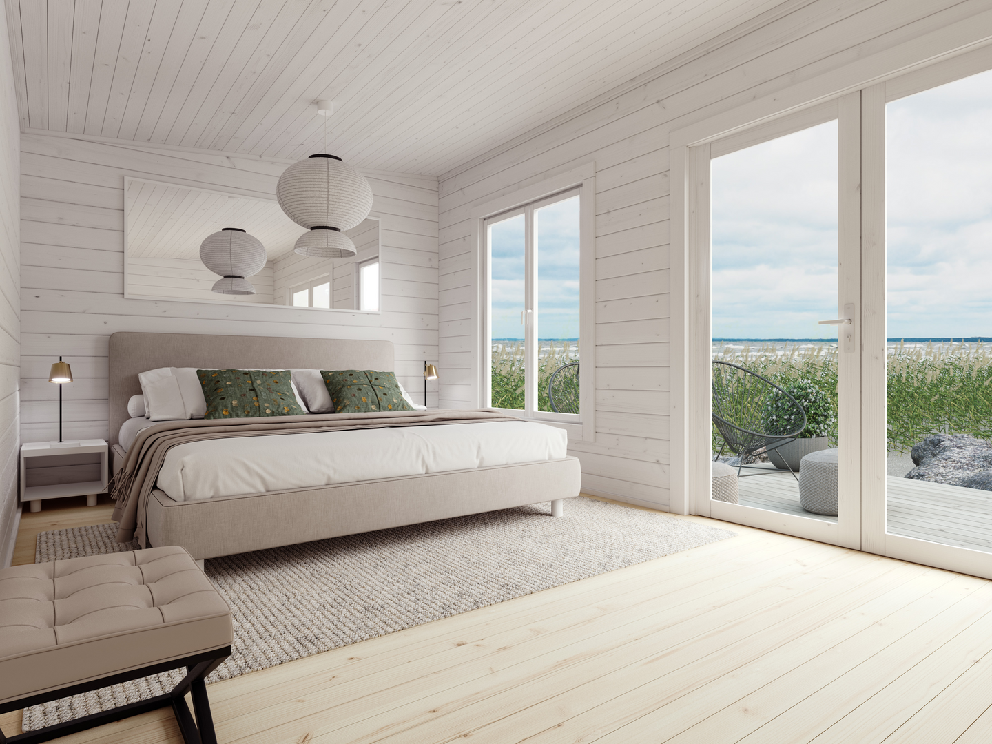 Vierasmaja Luoman Kiiruna 15m² seinävahvuus 70mm