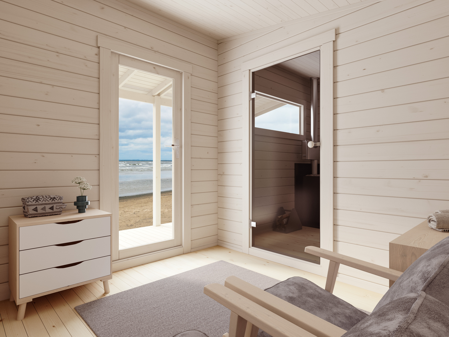 Pihasauna Luoman Haapana 13,2m²+terassi