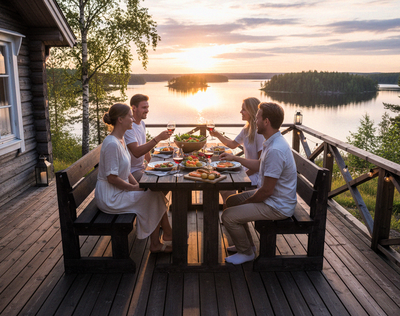 Kalusteryhmä Jämäkkä 1700 170x170x74cm vaalean harmaa