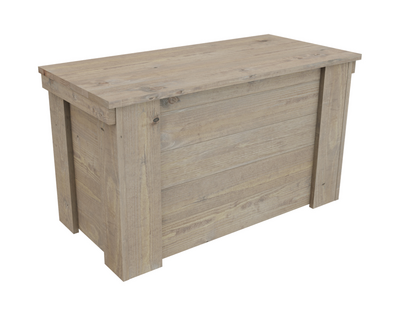 Puuarkku 40x45x80 cm vaalean  harmaa