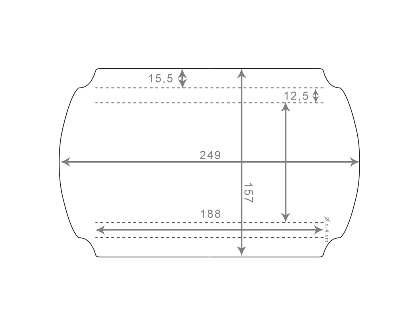 Keinun katoskangas 184x159x0,2cm valkoinen