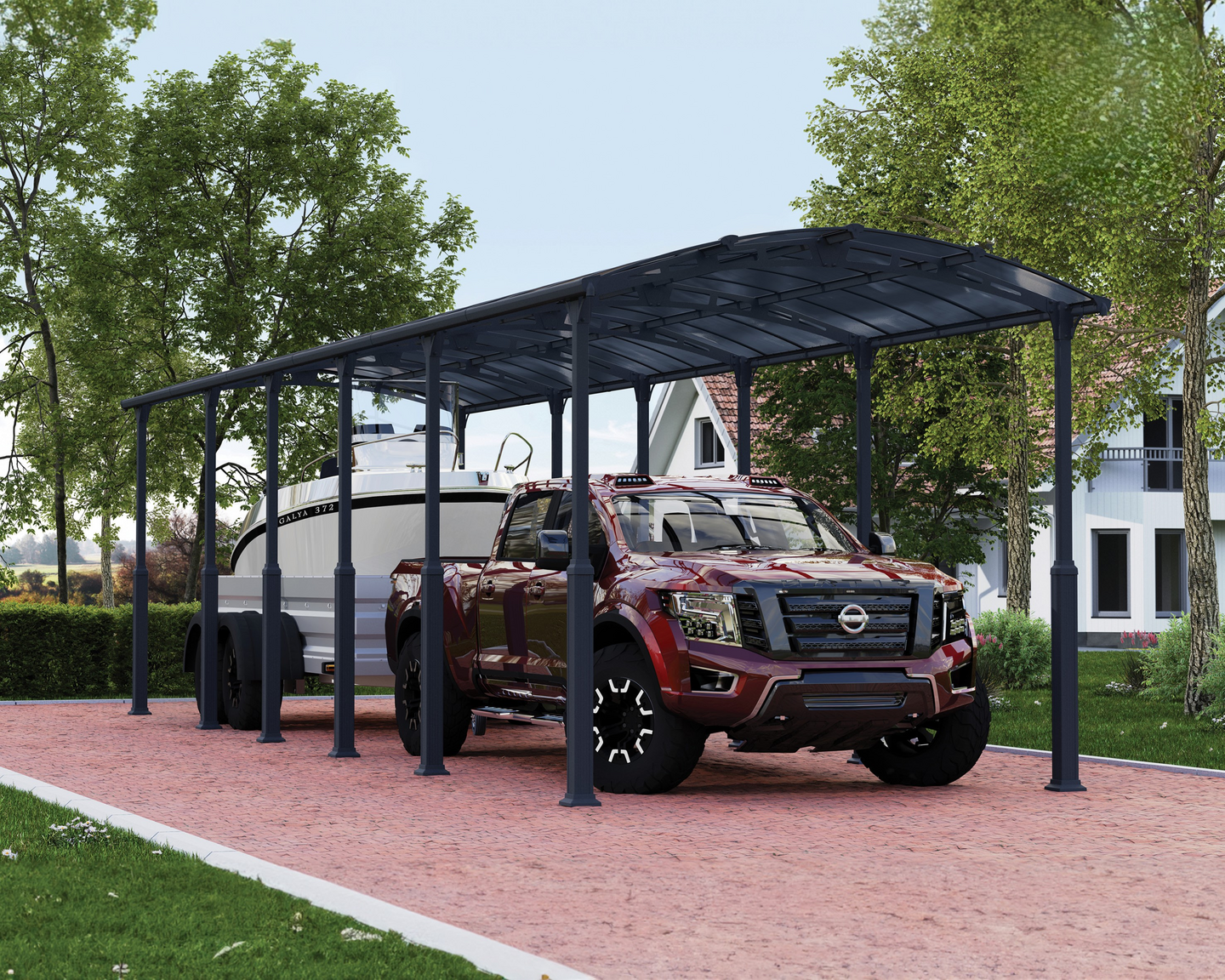 Autokatos Canopia Alpine 3,6x13m harmaa