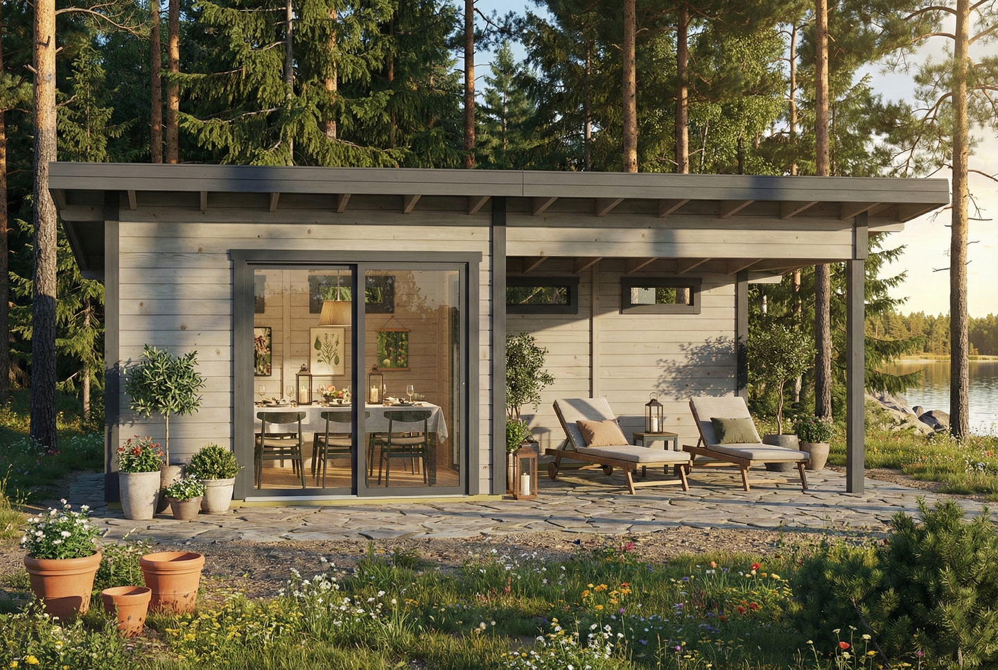 Pihatalo Cello Marielund 21,0m² liukuovet