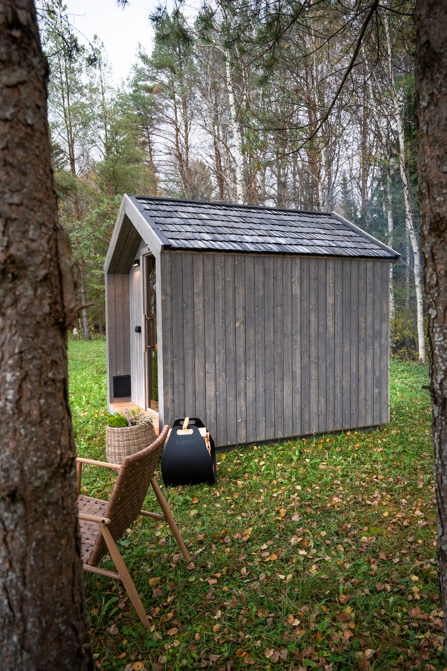 Sauna Fjord sähkökiukaalla 2300x2500x2500 900kg